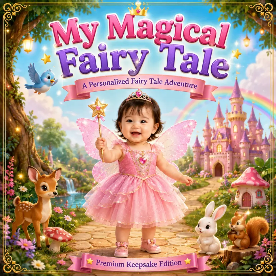 My Magical Fairy Tale personalized storybook cover for kids