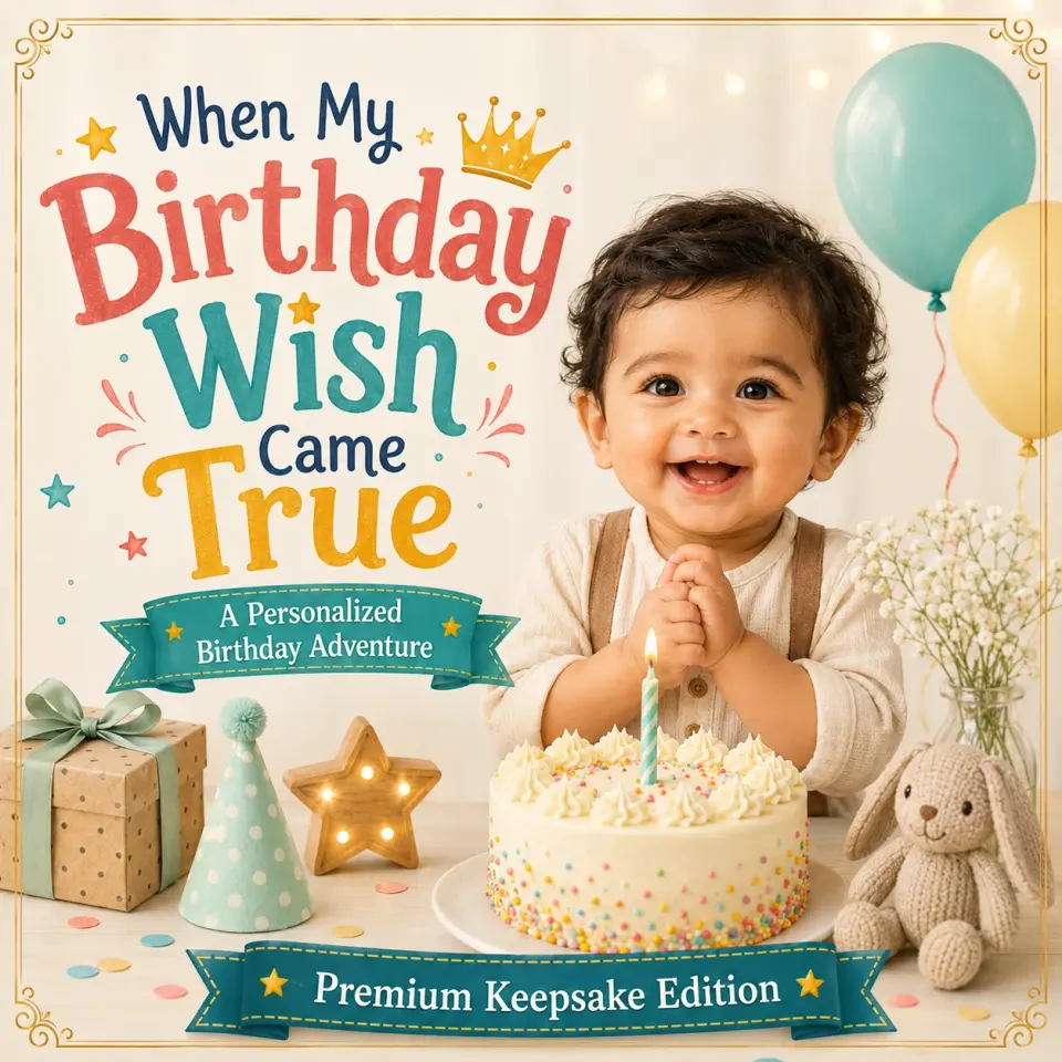 When My Birthday Wish Came True personalized storybook cover for kids